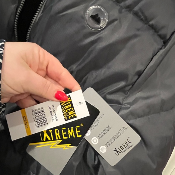 NEW - Boys Large (14/16) Polar Fleece Lined Water Repellent Winter Coat - Picture 3 of 6